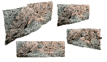 BackToNature Rocky taust 150x50(h)cm