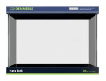 Dennerle Nano Tank - 70 l white glass