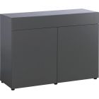 Шкаф ELEMENT 100см серый 